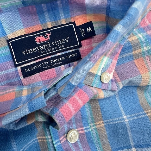 Mens Vineyard Vines Tucker Classic Fit Plaid Shirt - Picture 9 of 9
